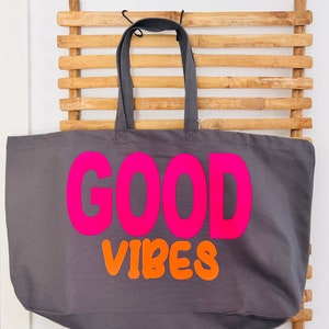 Beachbag   XXL Extra Gross - Strandtasche  Schwimmbad  - Shopper XXL personalisiert neon Oversize