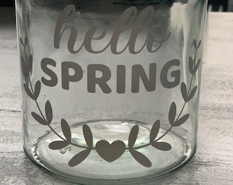 Hello Spring - Sticker Sticker Lantern - Décoration Spring Window Picture