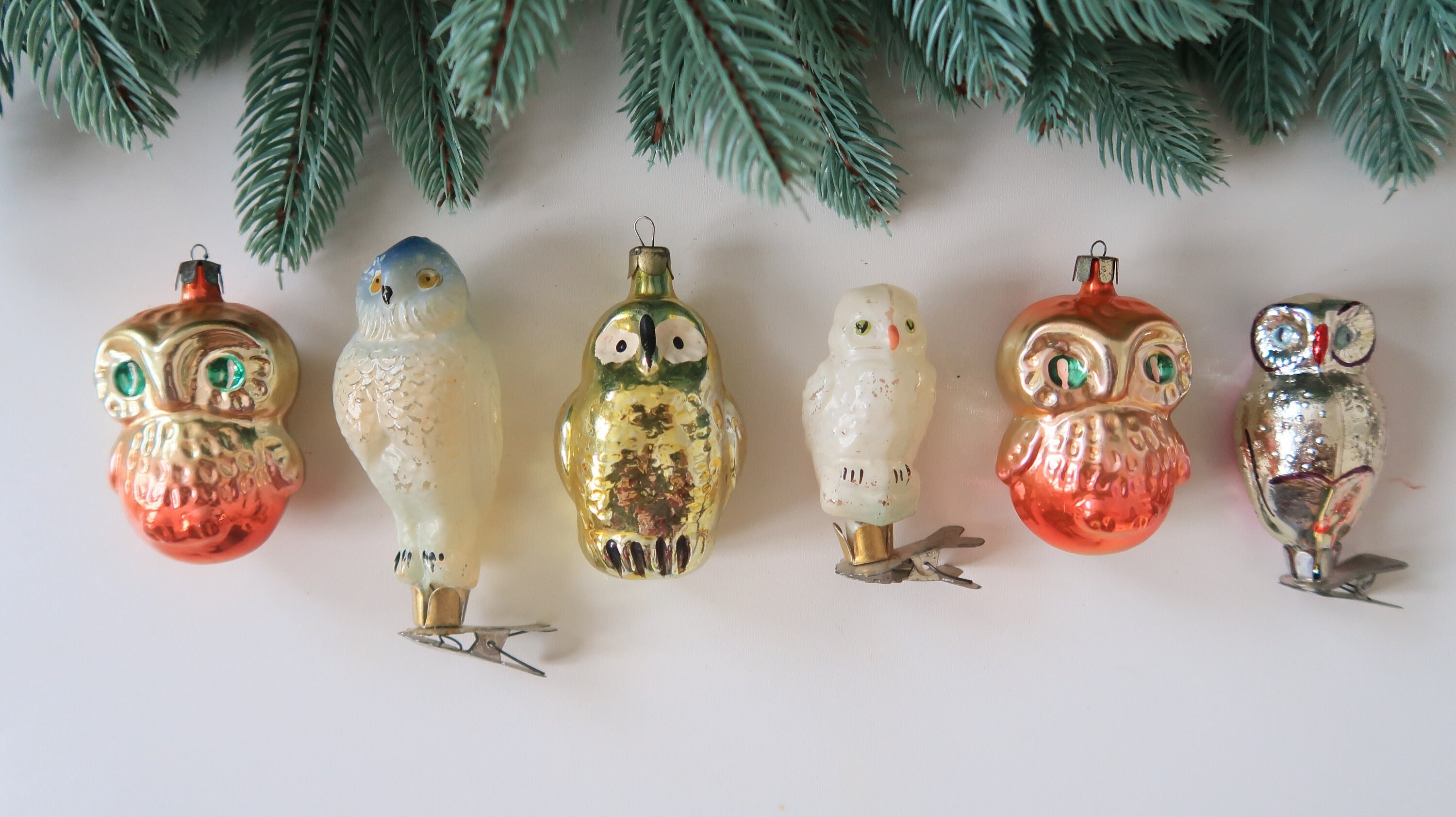 35％割引ホワイト系『3年保証』 *Christmas Vintage Russian Ornaments クリスマス 季節/年中行事ホワイト