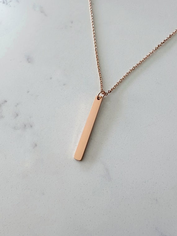 Personalized mens necklace, initial necklace for men, copper and