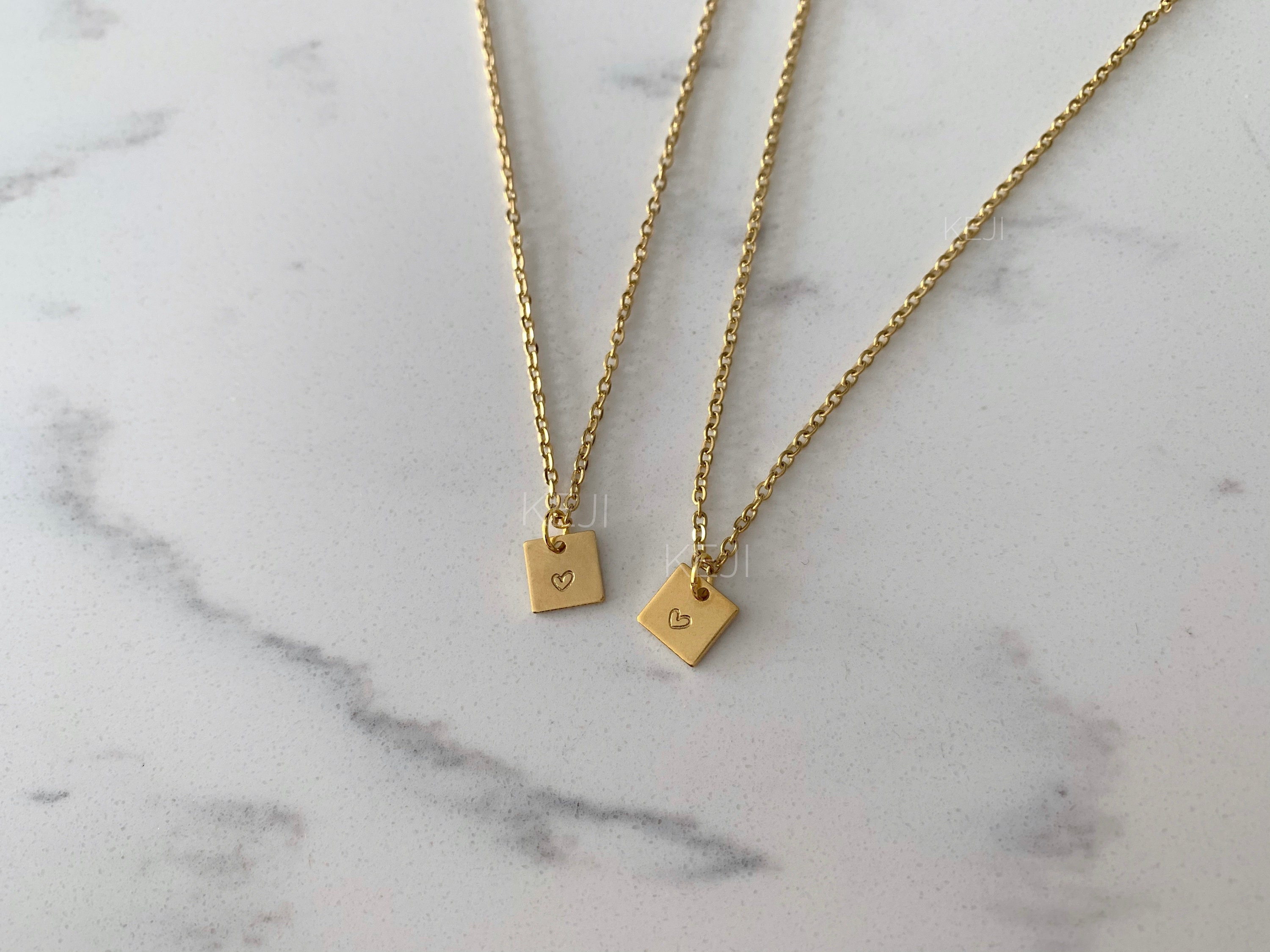 Pompotops Personalized Initial Necklaces Forever Linked Together