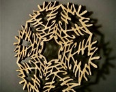 Custom Wooden Snowflake Name Ornament