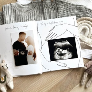 Baby Memory Book first year, Baby Book - Baby Shower Gift for expecting mom, First Year Baby Book photo album, Baby Journal for new mom