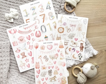 baby scrapbook stickers, baby stickers for scrapbook, baby boy scrapbook stickers, neutral baby scrapbook stickers, its a boy stickers
