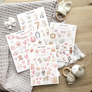 Baby Scrapbook Stickers, Baby Stickers for scrapbook, baby boy scrapbook stickers, neutral baby scrapbook stickers, its a boy stickers