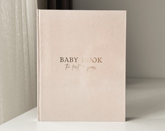 Libro de recuerdos del bebé, Libro de registro del primer año del bebé, Libro de recuerdos de la niña, Libro del bebé del primer año para madres solteras, Libro de hitos del bebé de cinco años