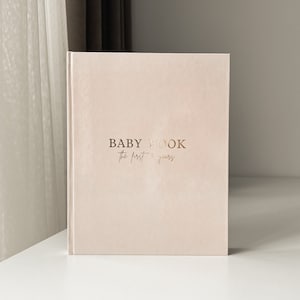 Libro de recuerdos para bebés, libro de registro del primer año del bebé, libro de recuerdos de la niña, libro del primer año del bebé para madres solteras, libro de hitos del bebé de cinco años