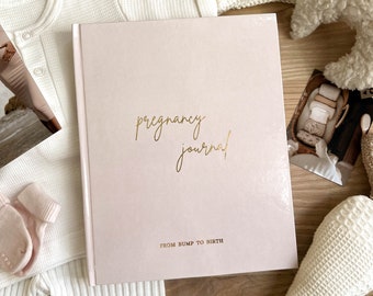 Agenda de grossesse pour la première fois maman, cadeau de maman enceinte pour femme enceinte, semaines de journal d'étapes mensuelles de grossesse, livre de grossesse