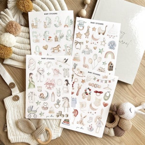 baby scrapbook stickers, baby stickers for scrapbook, baby boy scrapbook stickers, neutral baby scrapbook stickers, its a boy stickers