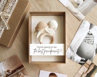 pregnancy announcement gift to grandparents, baby announcement box husband, pregnancy reveal box we are having a baby, pregnancy test box
