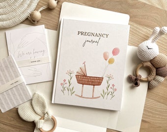 Journal de grossesse, cadeau pour la première fois pour maman, agenda de grossesse, cadeau de grossesse pour les parents qui viennent pour la première fois, cadeau de baby shower pour une amie, livre de grossesse