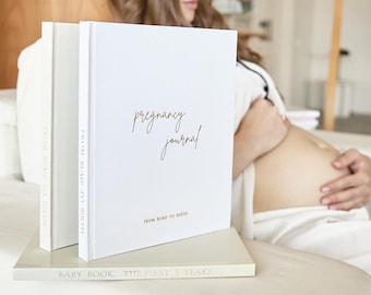 Expecting Mom Gift - Pregnancy Journal for first time moms, Pregnancy announcement gift