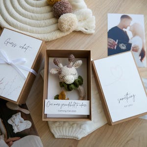 Pregnancy Announcement grandparents, Pregnancy reveal to grandparents to be, Baby Announcement Box to husband, Annonce grossesse