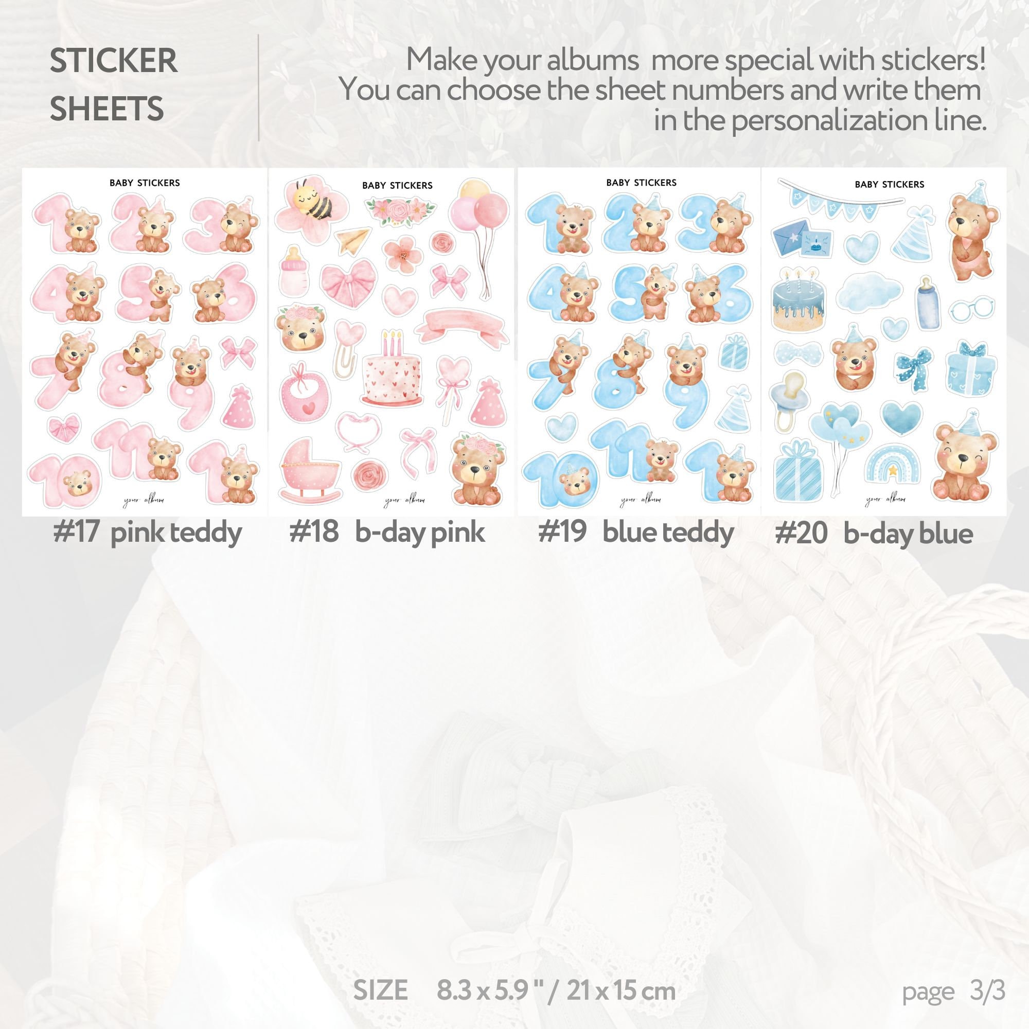 INSPIO Babystickers - Konijntjes in de kinderkamer | BIANO