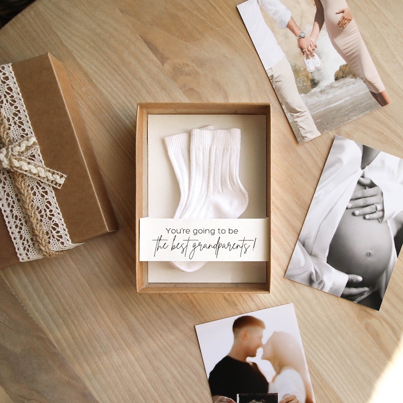 pregnancy announcement to husband, baby announcement box to grandparents, pregnancy reveal box  we are having a baby, pregnancy test box