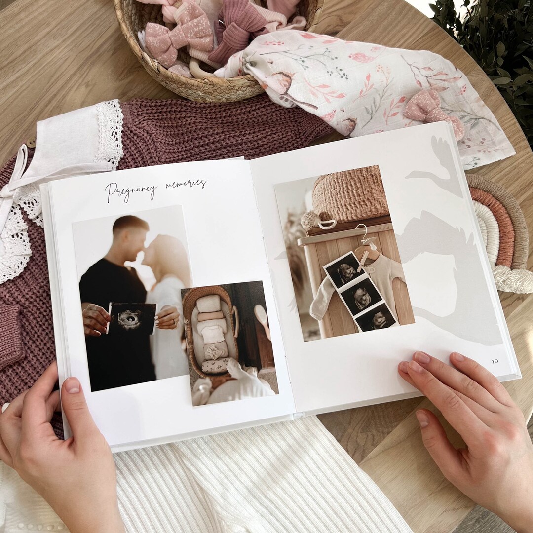 Baby Memory Book First Time Mom Baby First Year Book Monthly Etsy UK