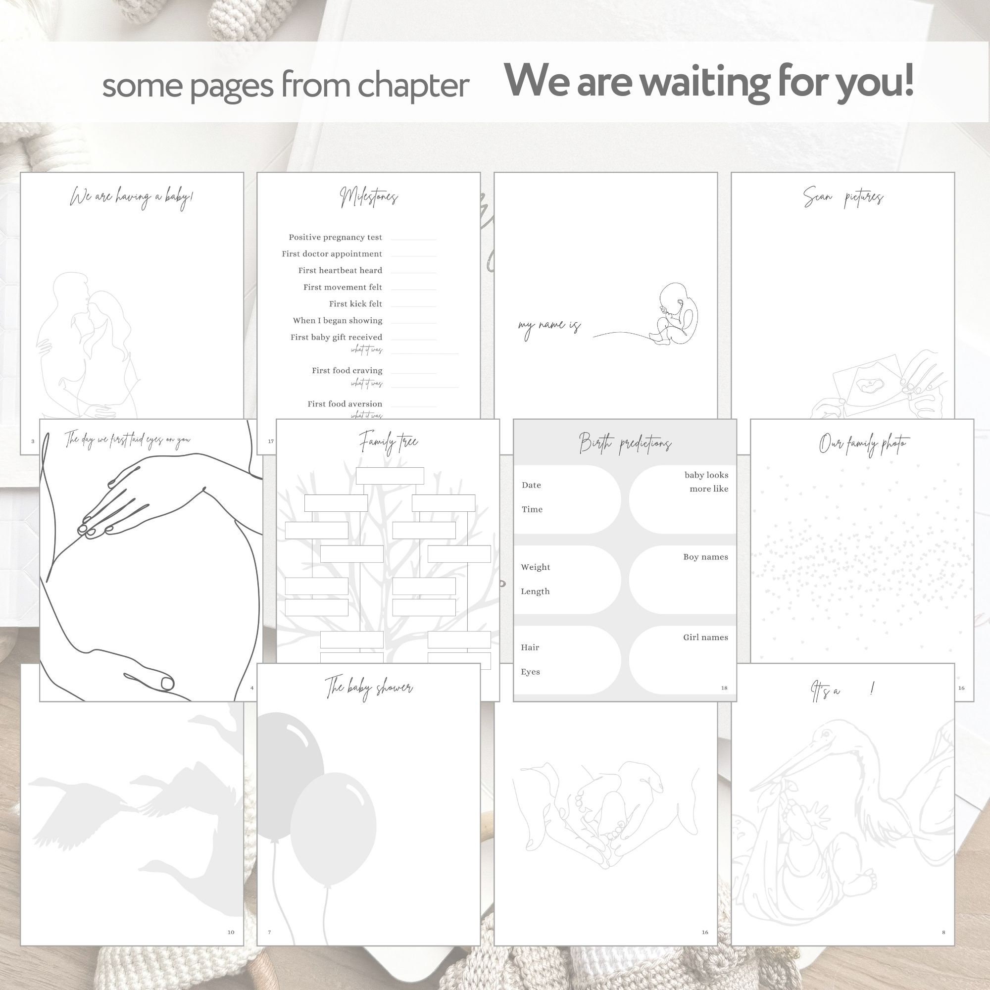 Pregnancy Journal Printable, Monthly Pregnancy Planner, My Pregnancy Journal, Pregnancy Book ...