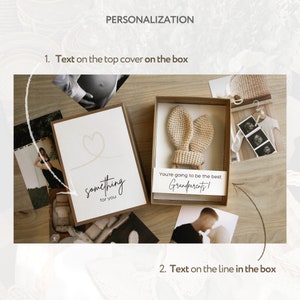pregnancy announcement to husband, baby announcement box to grandparents, pregnancy reveal box  we are having a baby, pregnancy test box