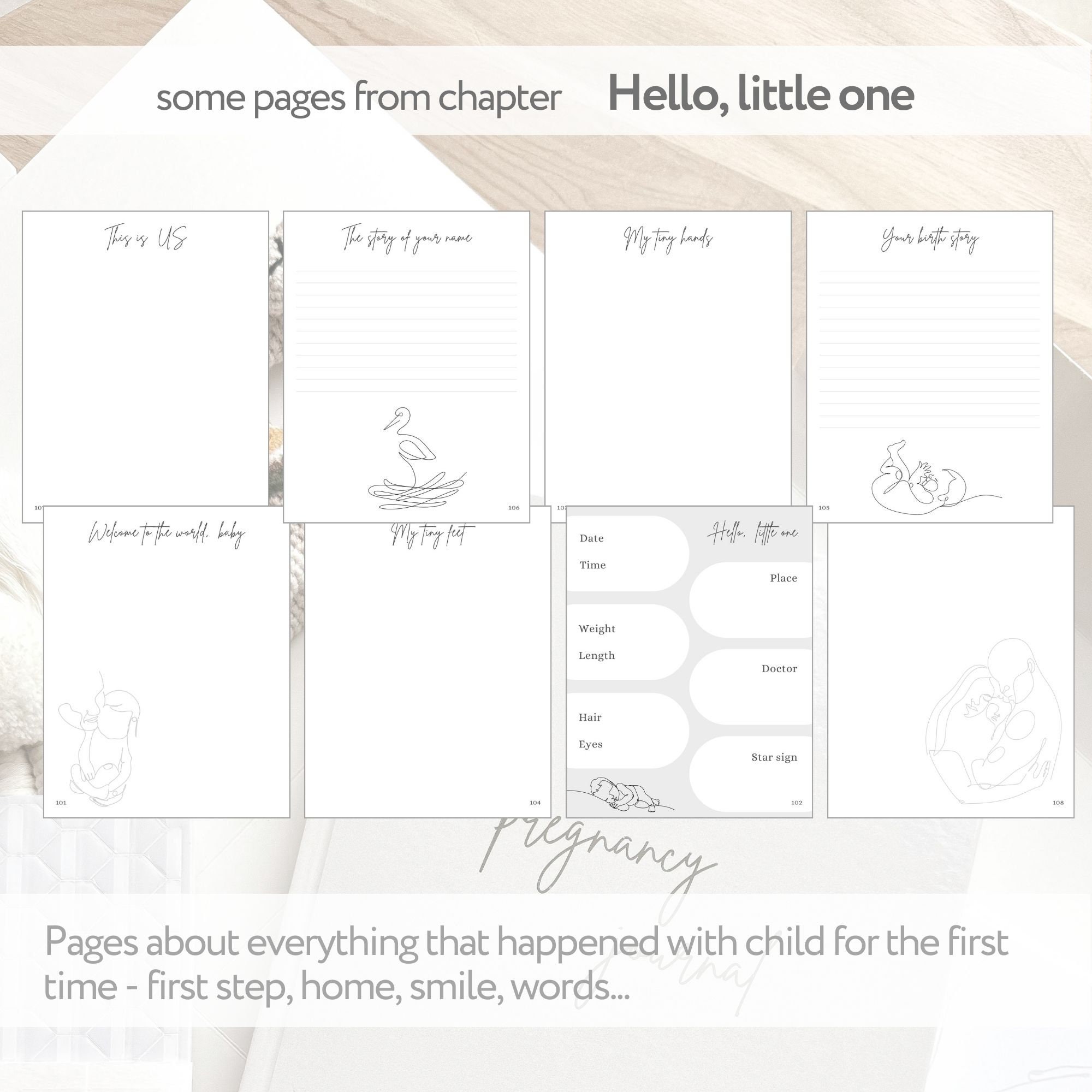 Pregnancy Journal Printable, Monthly Pregnancy Planner, My Pregnancy Journal, Pregnancy Book ...