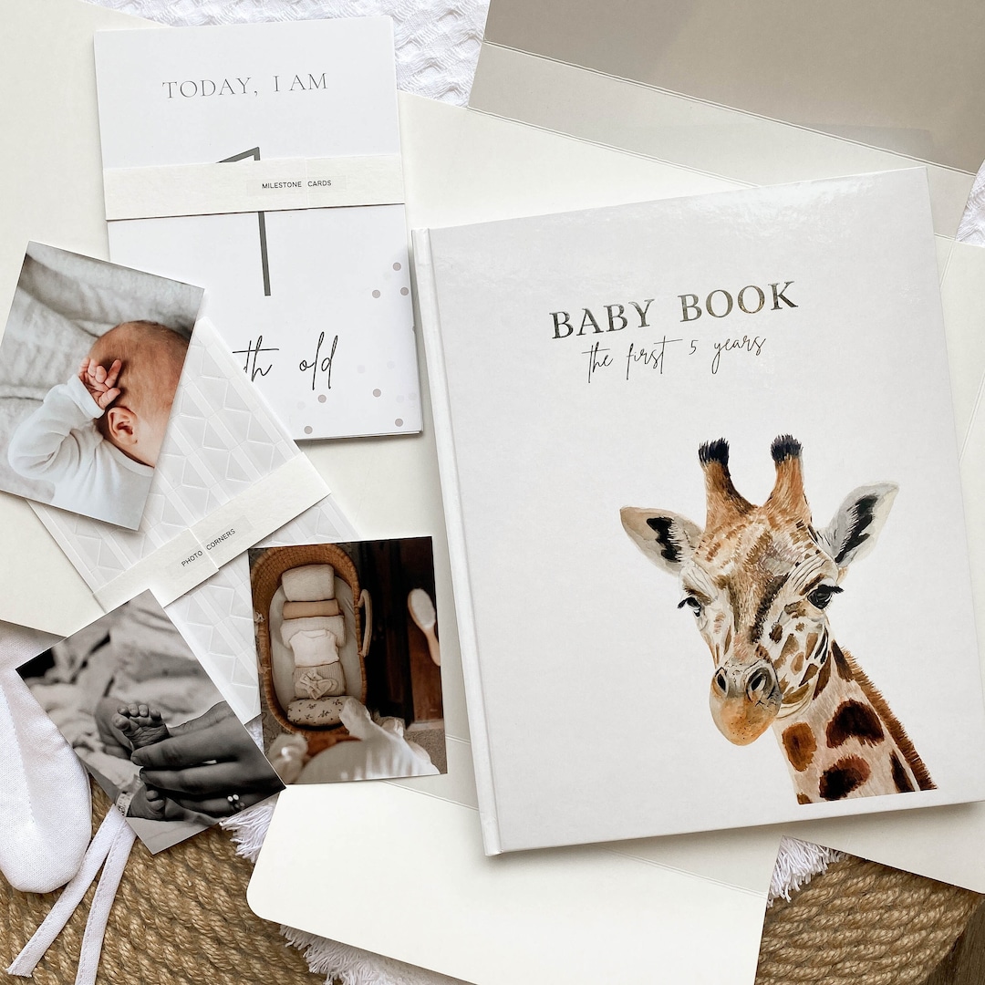 Baby Memory Book, Baby Book First Year, Printable Baby Book First Five