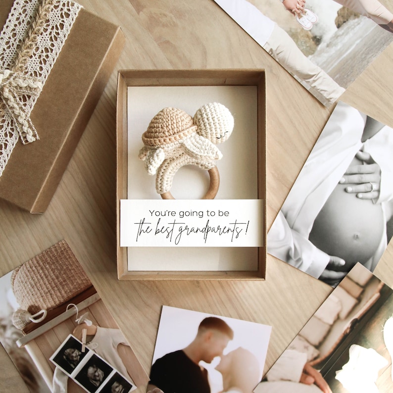 pregnancy announcement to husband, baby announcement box to grandparents, pregnancy reveal box  we are having a baby, pregnancy test box