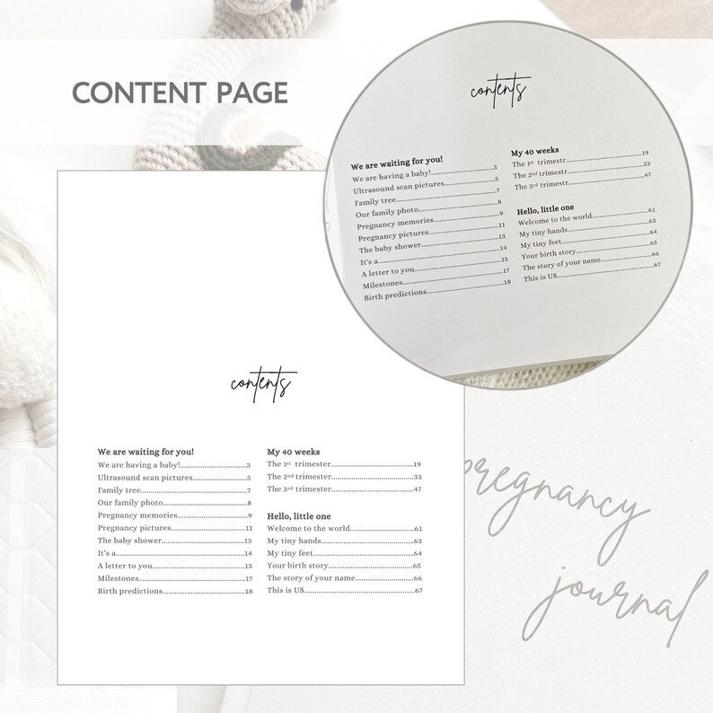 Pregnancy Journal Printable, Monthly Pregnancy Planner, My Pregnancy Journal, Pregnancy Book ...