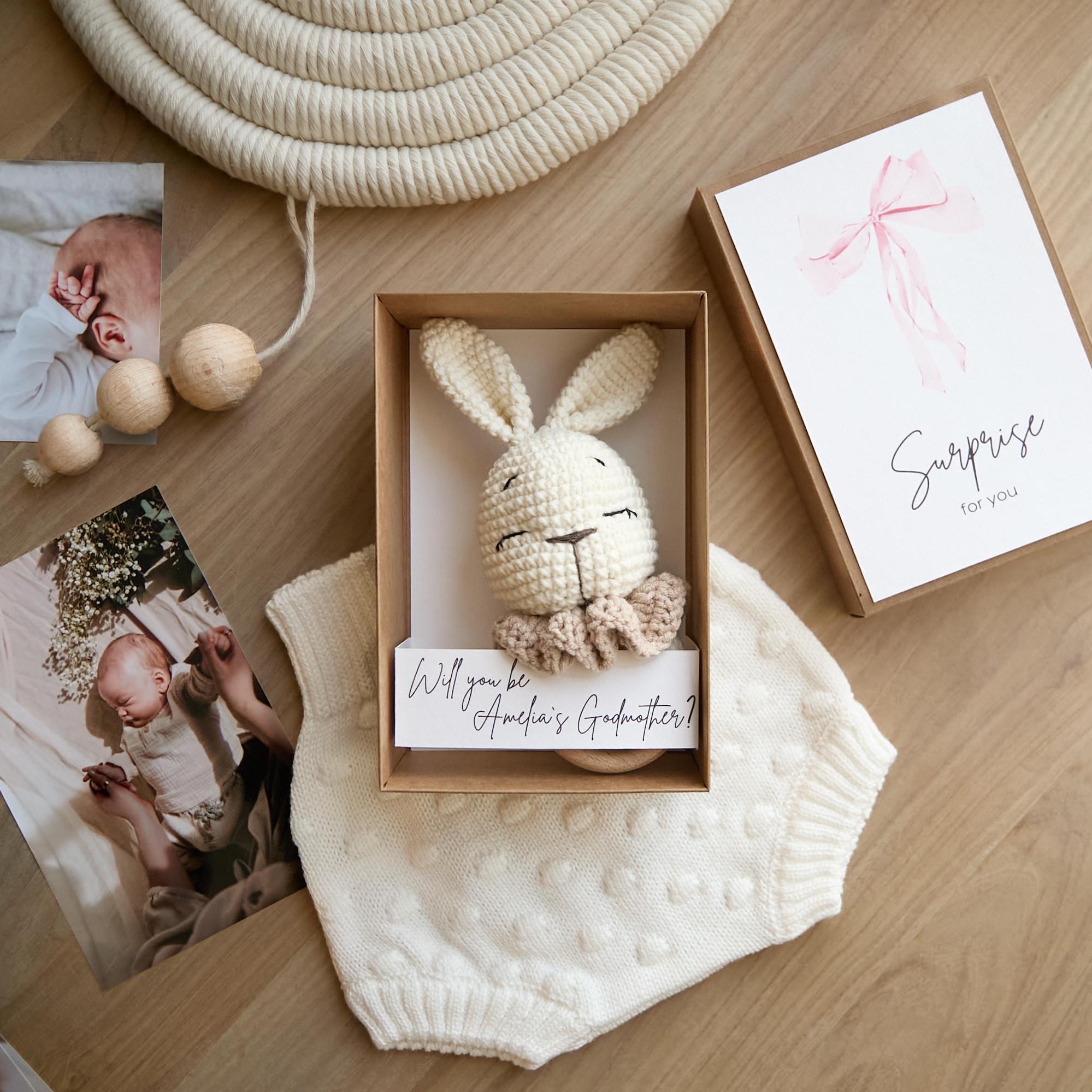 Godparent Proposal Box, Godmother proposal gift box, Madrina proposal, Padrinos proposal box, Will you be Godmother, Promoted to Godparent