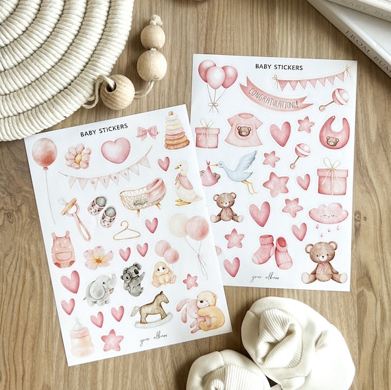 Newborn Baby Sentiment Clear Stamps Set - Silicone Rubber Stamps For Card Making, Scrapbooking, DIY Crafts