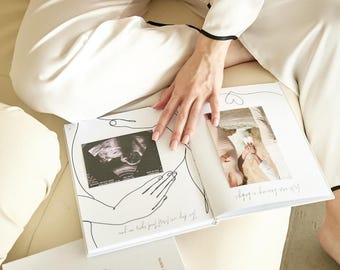 Expecting Mom Gift Pregnancy Journal, Pregnancy Announcement Gift for first time moms