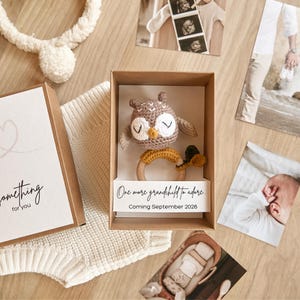 Pregnancy Announcement grandparents, Pregnancy reveal Baby Announcement Box image 14