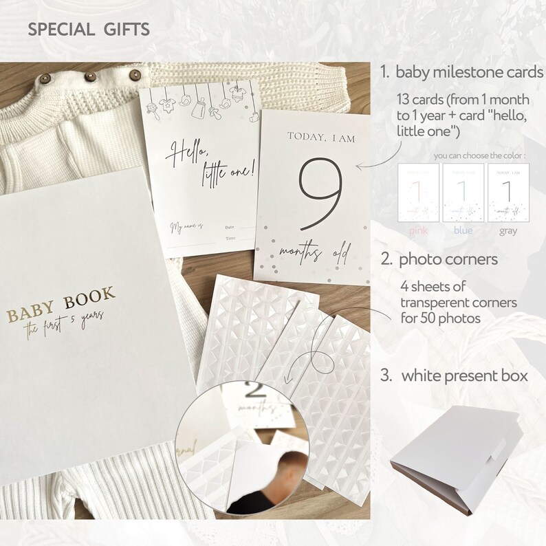 Baby Memory Book First Time Mom Baby First Year Book Monthly Etsy UK