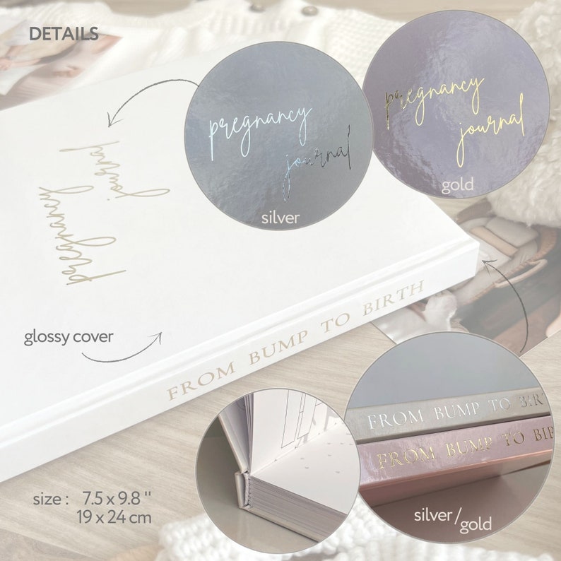 Pregnancy Journal, congratulations Pregnancy Gift for first time moms, book for pregnant Expecting Mom Gift, Baby Journal for first time mom