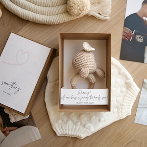 Pregnancy Announcement grandparents, Pregnancy reveal Baby Announcement Box image 19