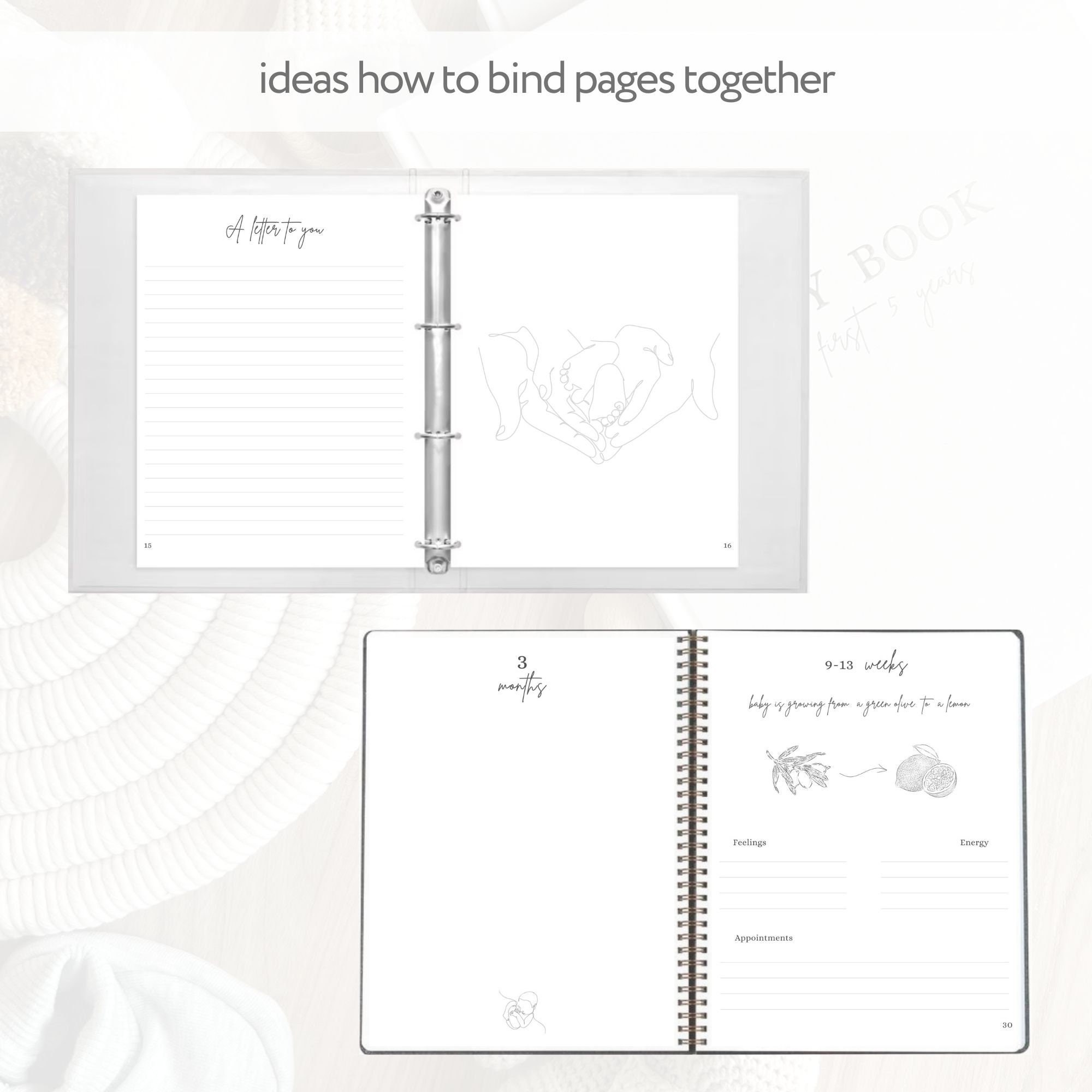 Pregnancy Journal Printable, Monthly Pregnancy Planner, My Pregnancy Journal, Pregnancy Book ...