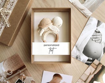 Personalized Pregnancy Announcement Grandparents, Baby Announcement Box to husband, Pregnancy Announcement Crochet Box, Baby Reveal Box