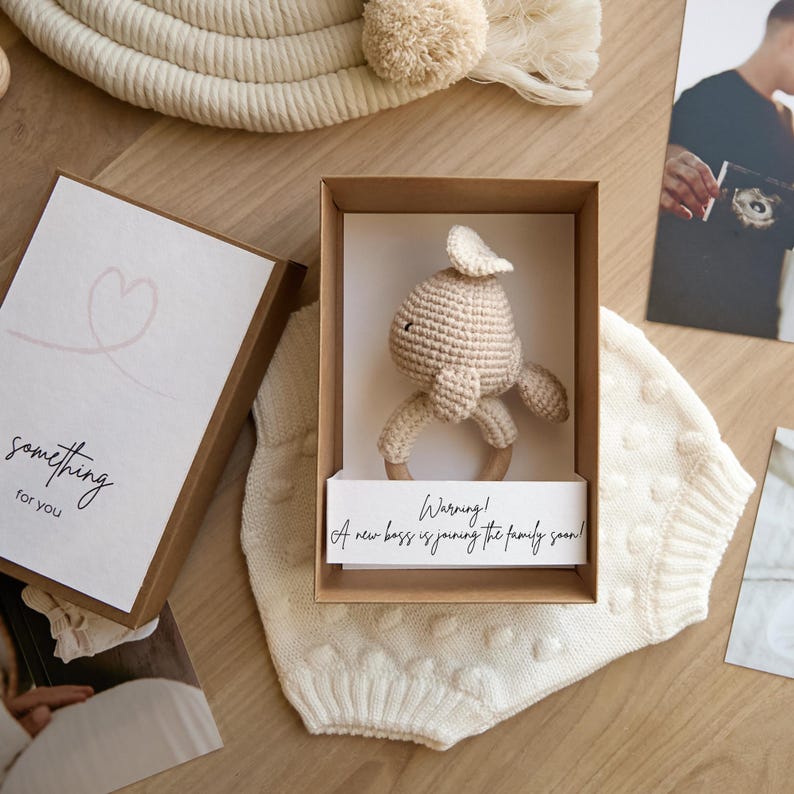 Pregnancy Announcement grandparents, Pregnancy reveal Baby Announcement Box image 10