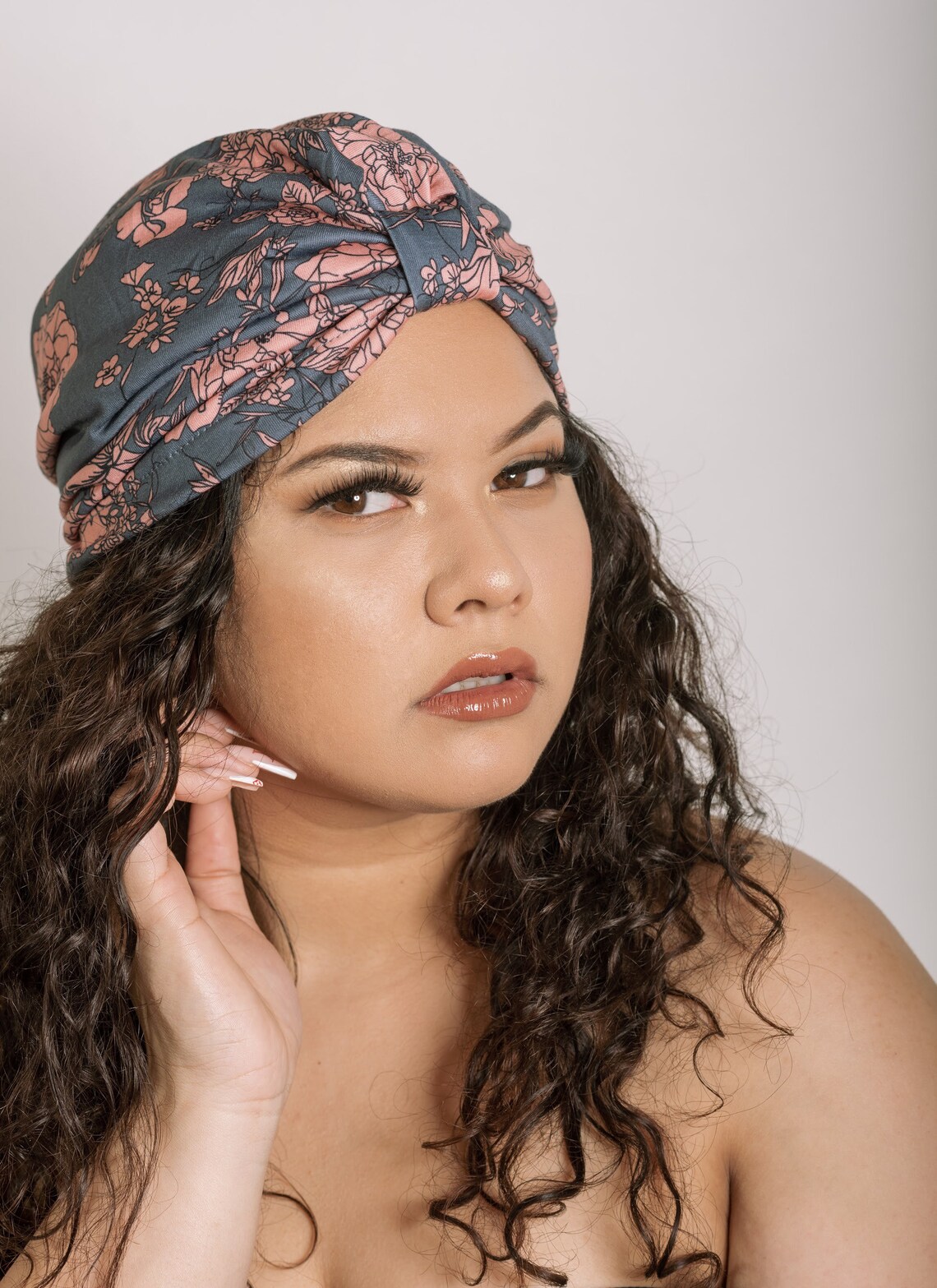 satin hair turban sleep