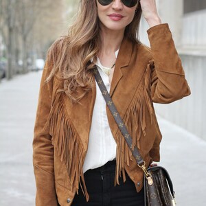 ladies fringed jacket