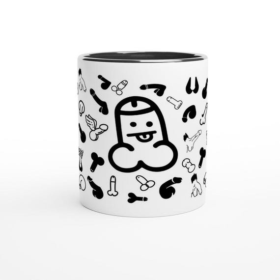 Funny penis mug, humorous coffee mug for adults, cheeky stag party gift, bachelor party present, original gift idea
