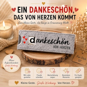 Thank you gift Duplo packaging felt small token of appreciation for colleagues gift encouragement gift thank you from the heart chocolate bar image 9