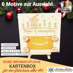 Gutscheinkarte – Perfekt für Weihnachten - Tannenbaum - Gutscheinhalter