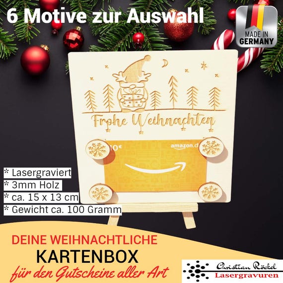 Gift card – Perfect for Christmas – Christmas tree – Gift card holder