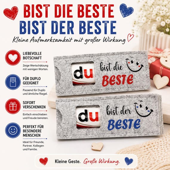 You're the Best! You're the Best! Duplo Packaging Felt Gift Small Token of Appreciation Girlfriend Boyfriend Colleague Gift Idea