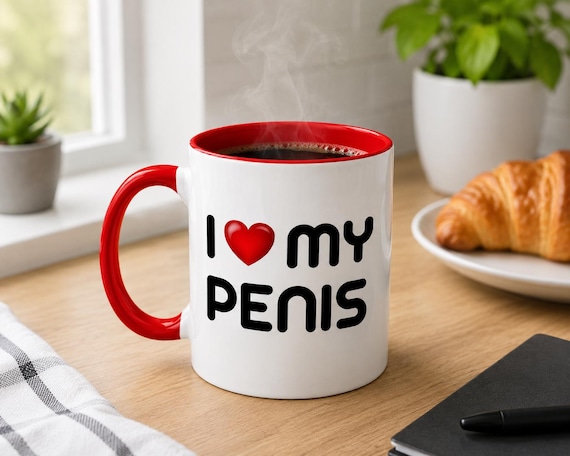 I Like Dick Tasse | I Love My Penis Tasse | Lustige Penis Tasse | Witziges Geschenk für Männer, Freund & Ehemann