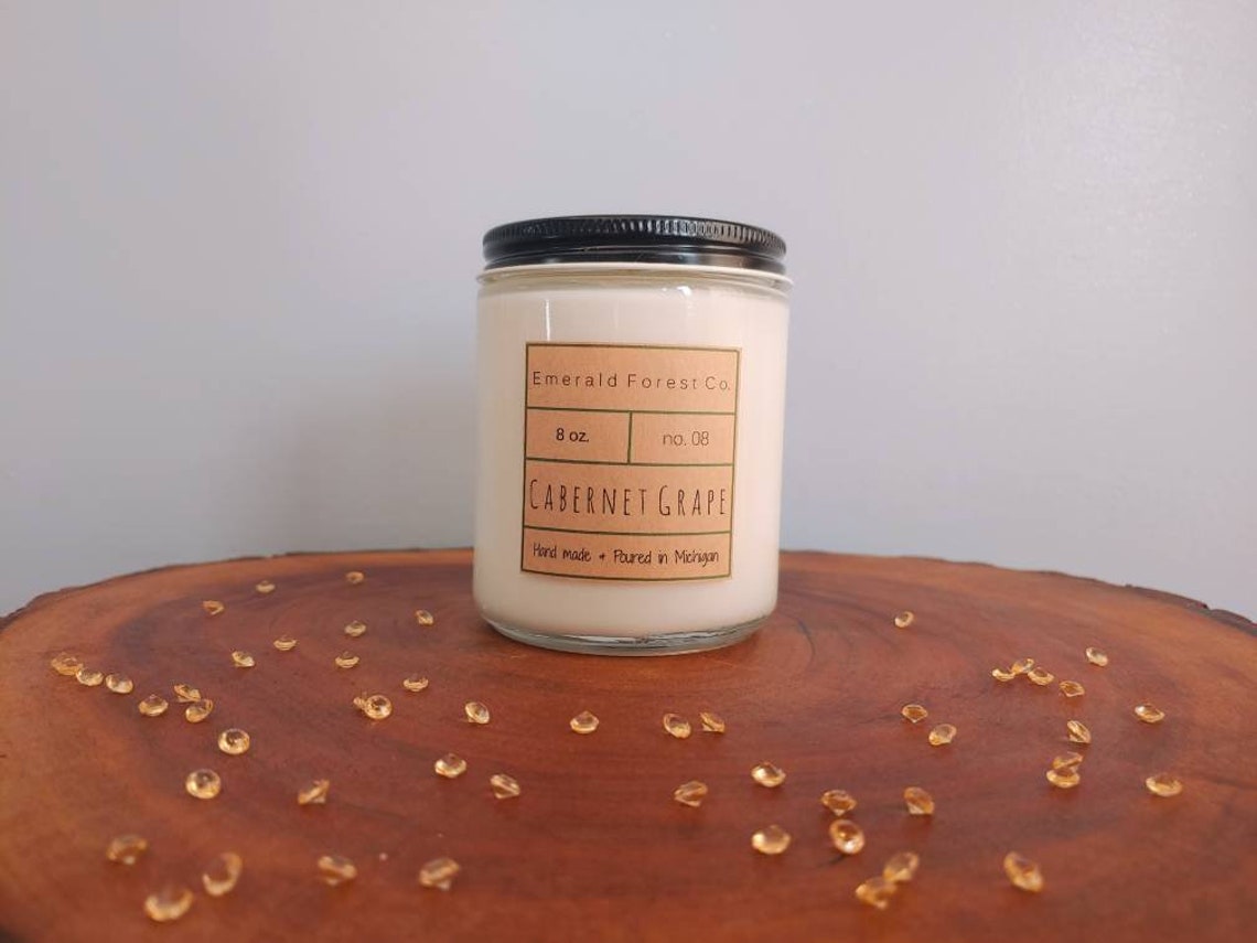 Grape Scented Candle Etsy