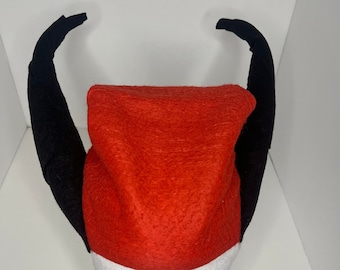 Posable Krampus Hat: Wearable Christmas Art