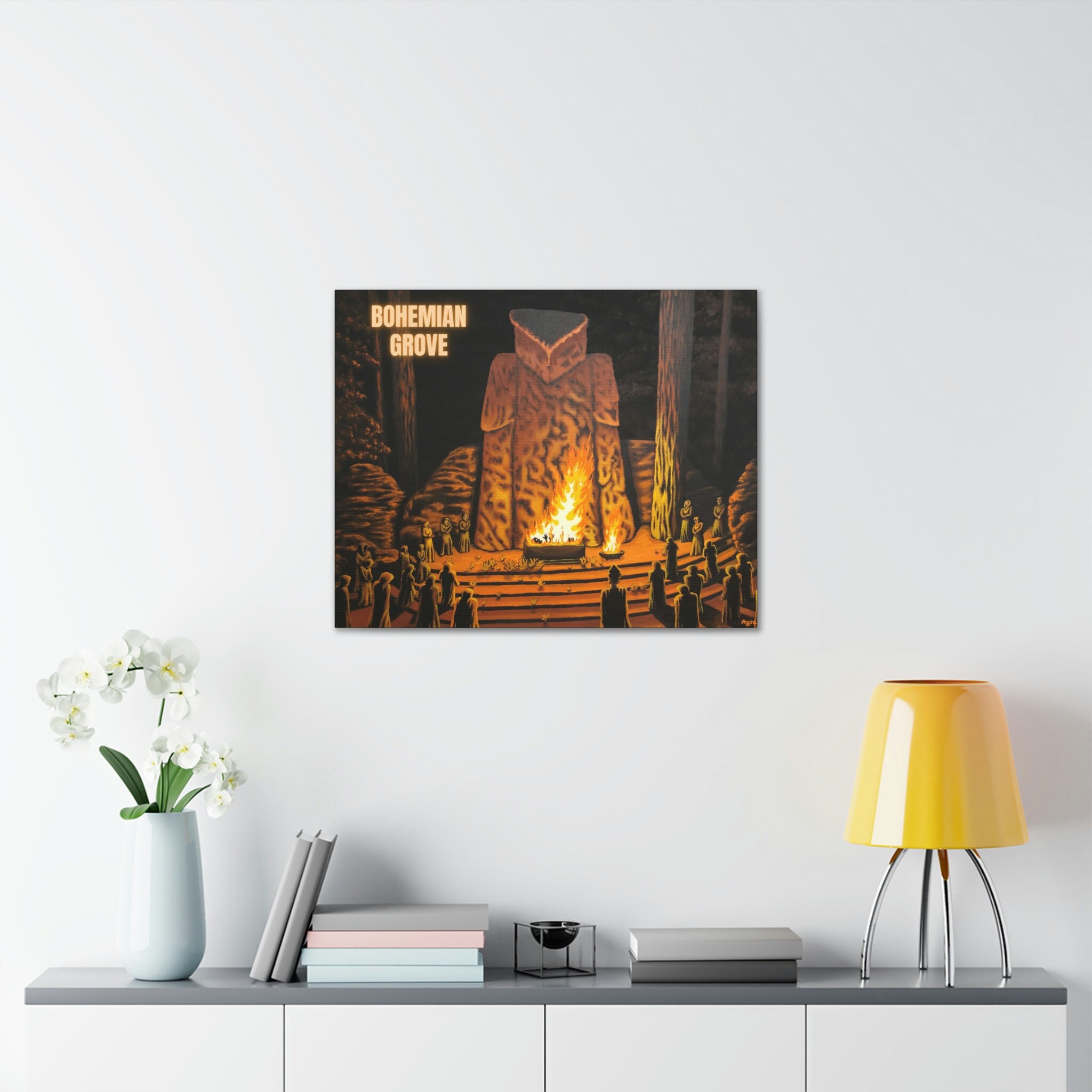 Paranormal Art Bohemian Grove Art Mystery Wall Art Print San