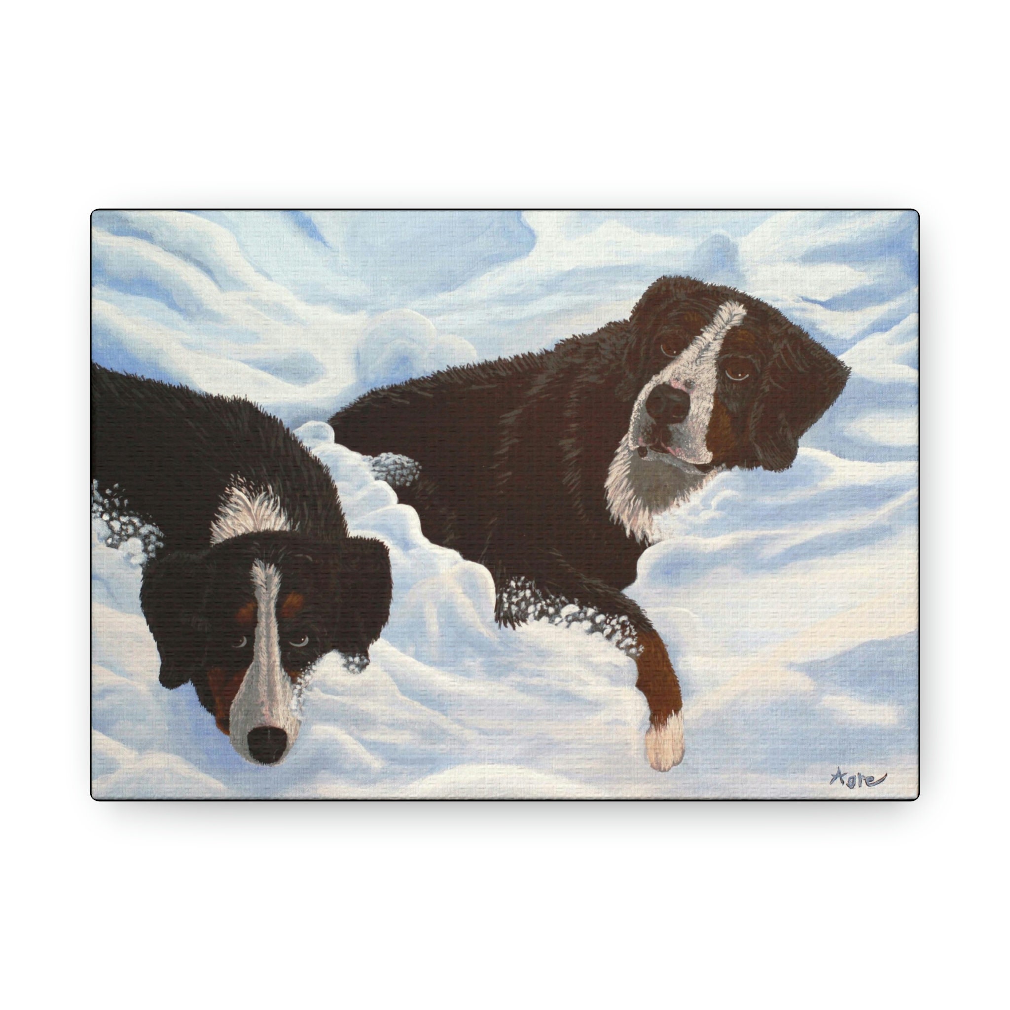 Bernese Mountain Dog Art Bernese Mountain Dog Wall Art Print Etsy