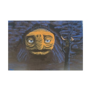 Neverending Story Art Turtle Fantasy Art Morla The Ancient One Painting Fantasy Art Painting Wall 80s Movie Art Print Never Ending Story Art