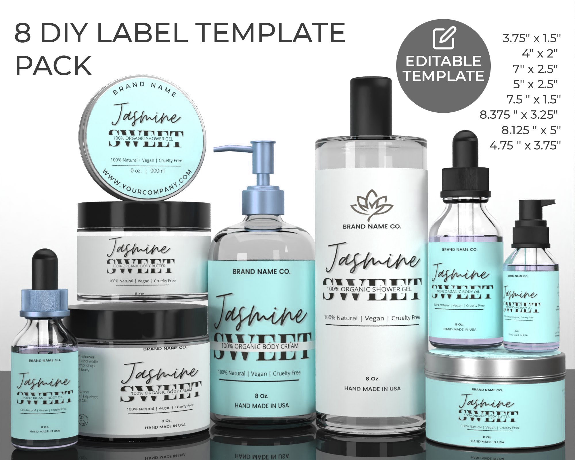 Cosmetic Label Templates